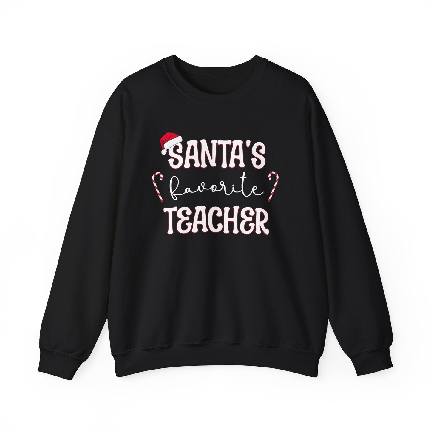 Santa's Favorite Teacher Crewneck Printify