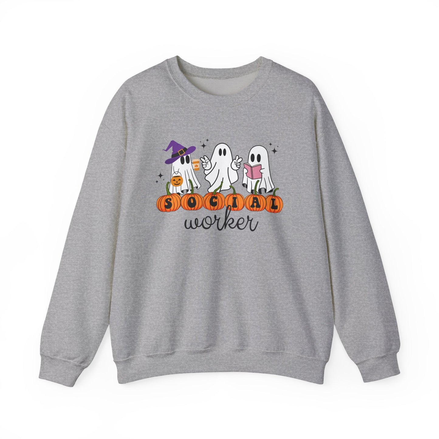 Social Worker Halloween Crewneck Printify