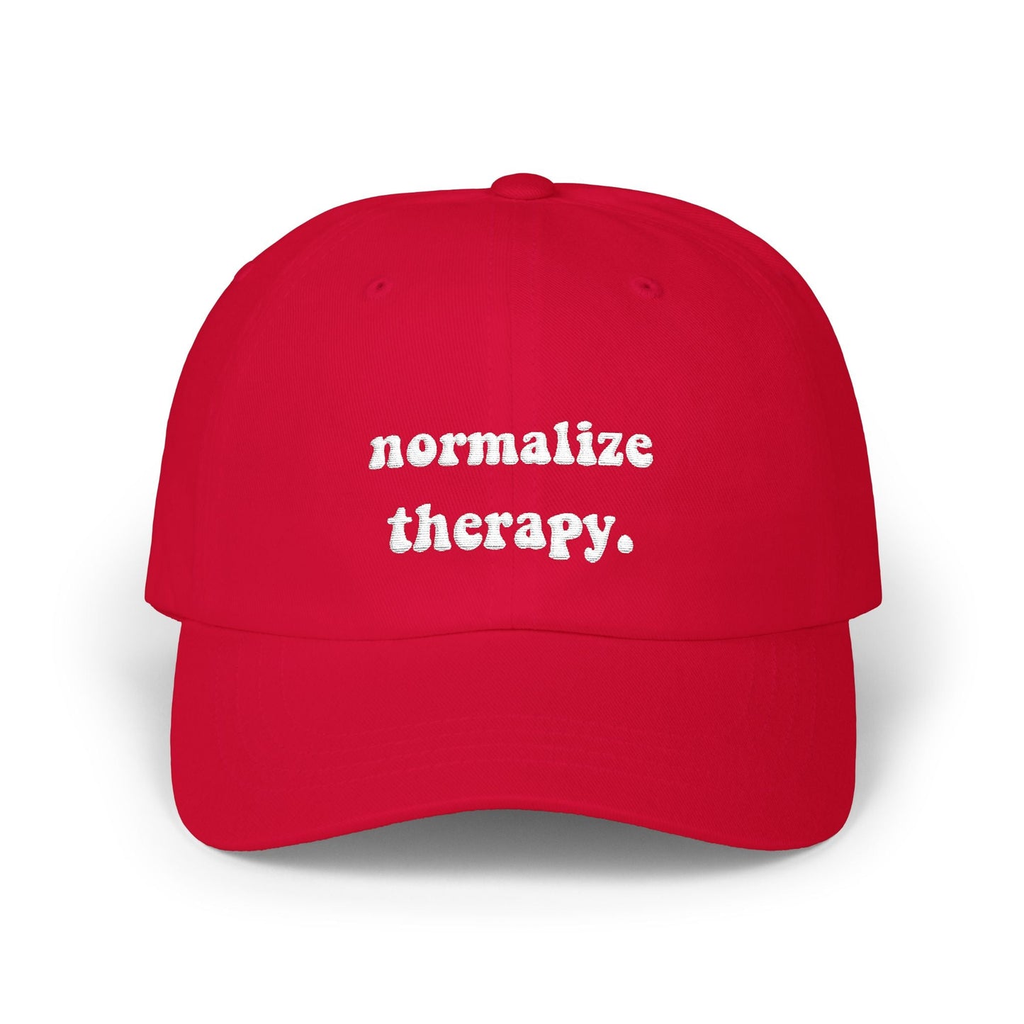 Normalize Therapy Embroidered Hat Printify