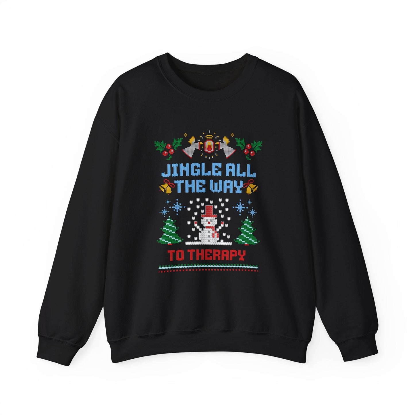 Jingle All The Way To Therapy Crewneck Printify