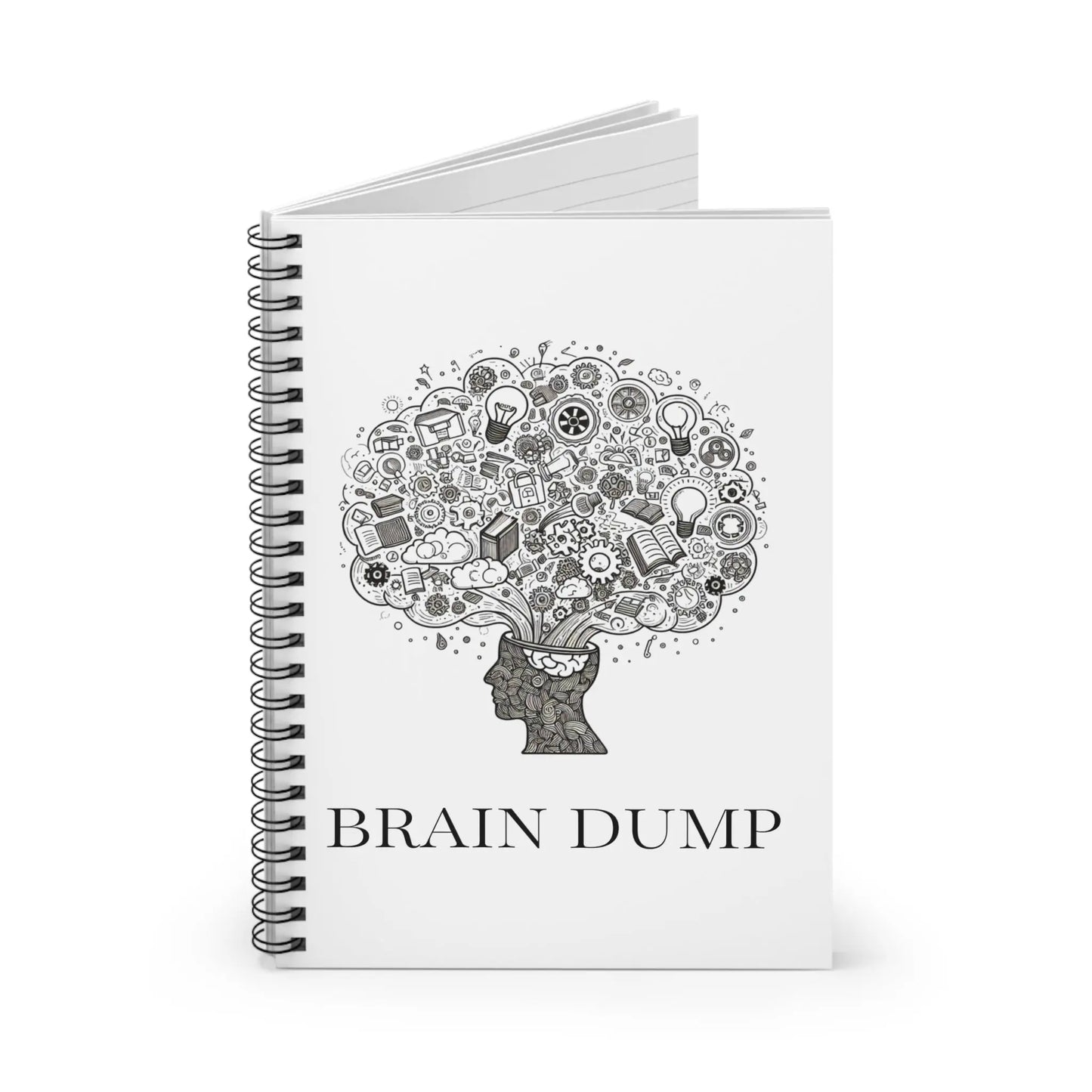 Brain Dump Spiral Notebook - MindLyssMoments LLC