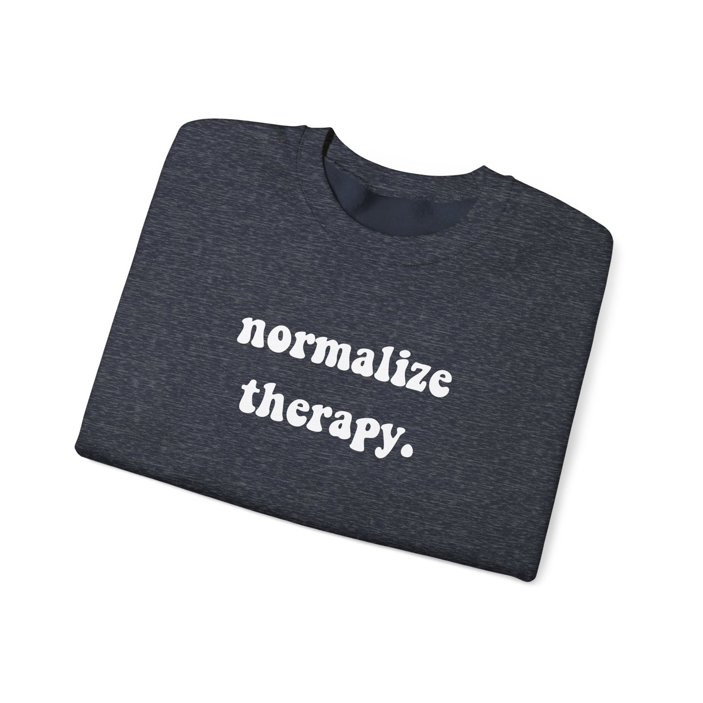 Normalize Therapy Crewneck Printify