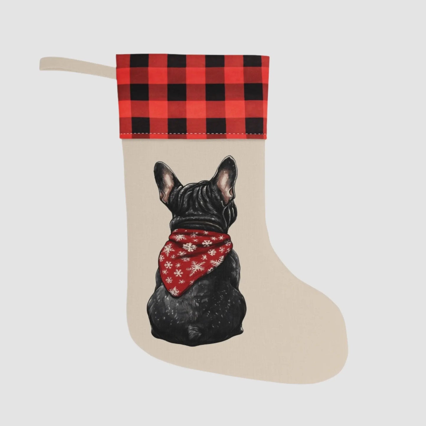 French Bulldog Christmas Stocking - Personalization Available! - MindLyssMoments LLC