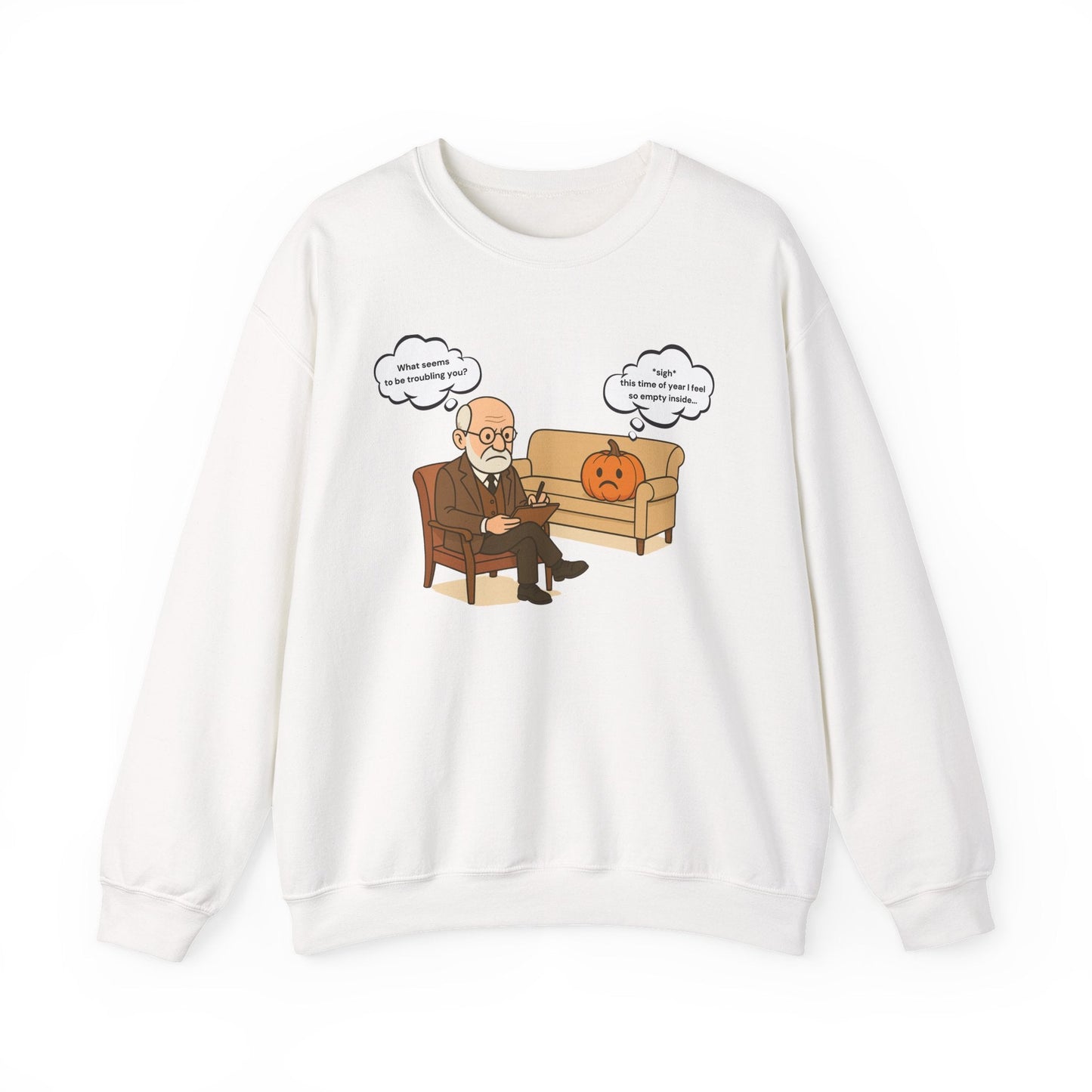 Freud, Fall, Feelings Crewneck Printify