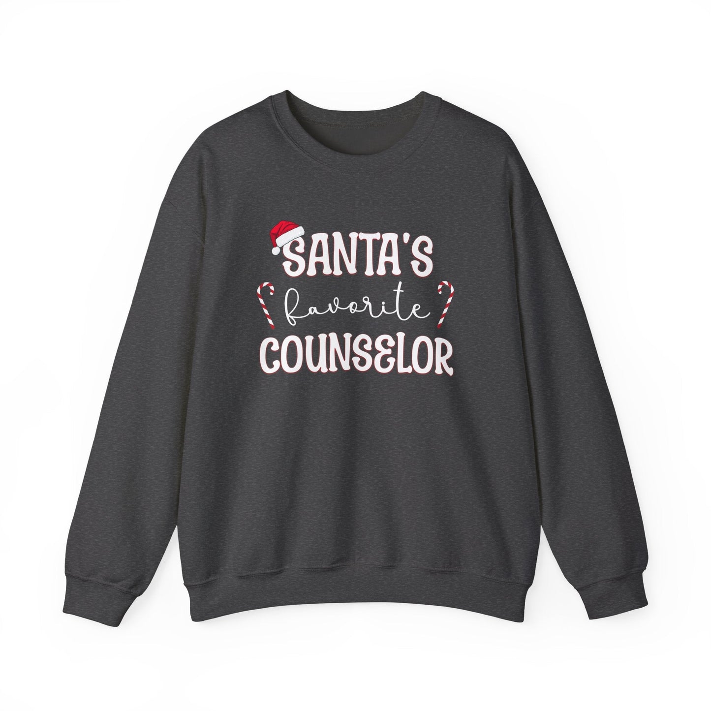 Santa's Favorite Counselor Crewneck Printify