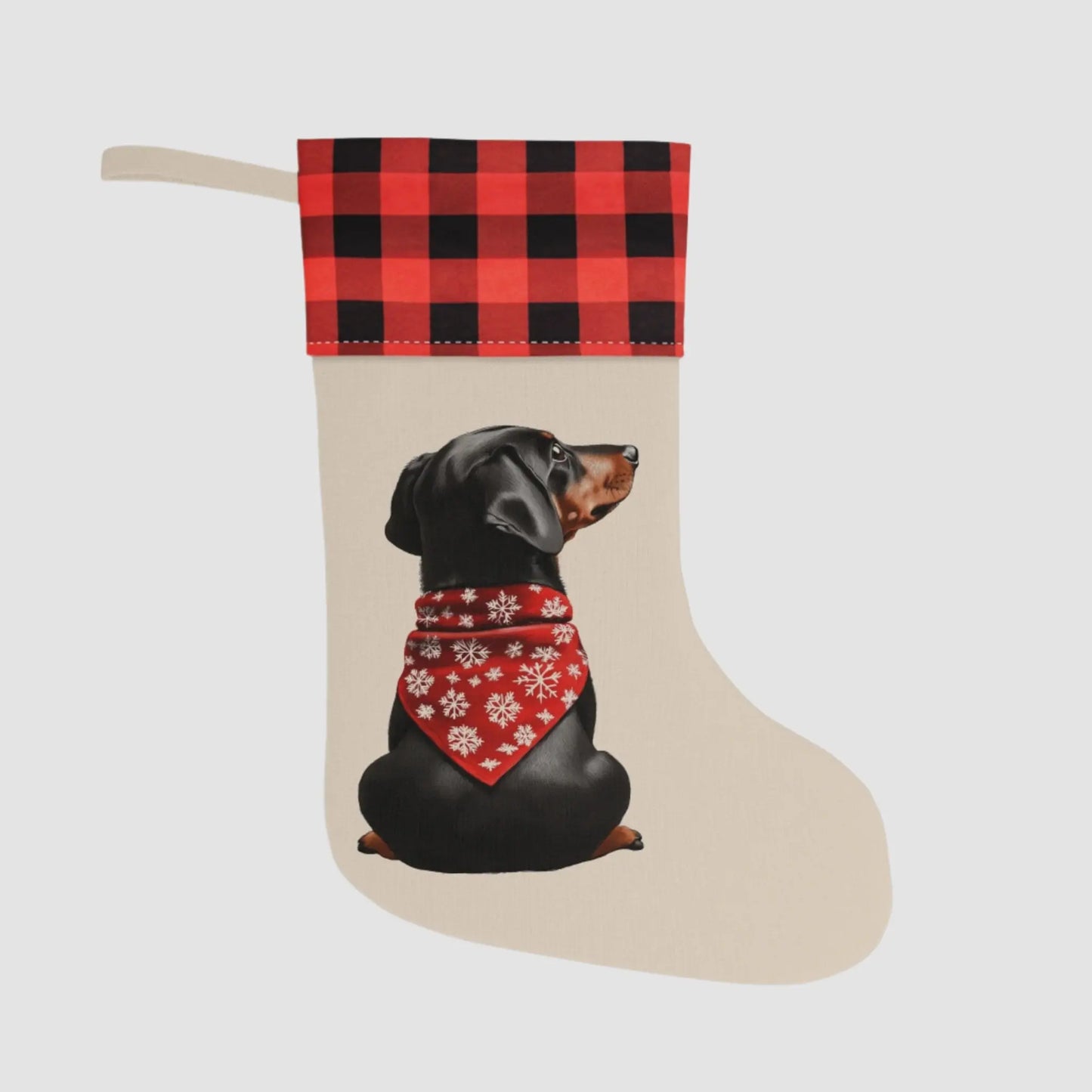 Dachshund Christmas Stocking - Personalization Available! - MindLyssMoments LLC