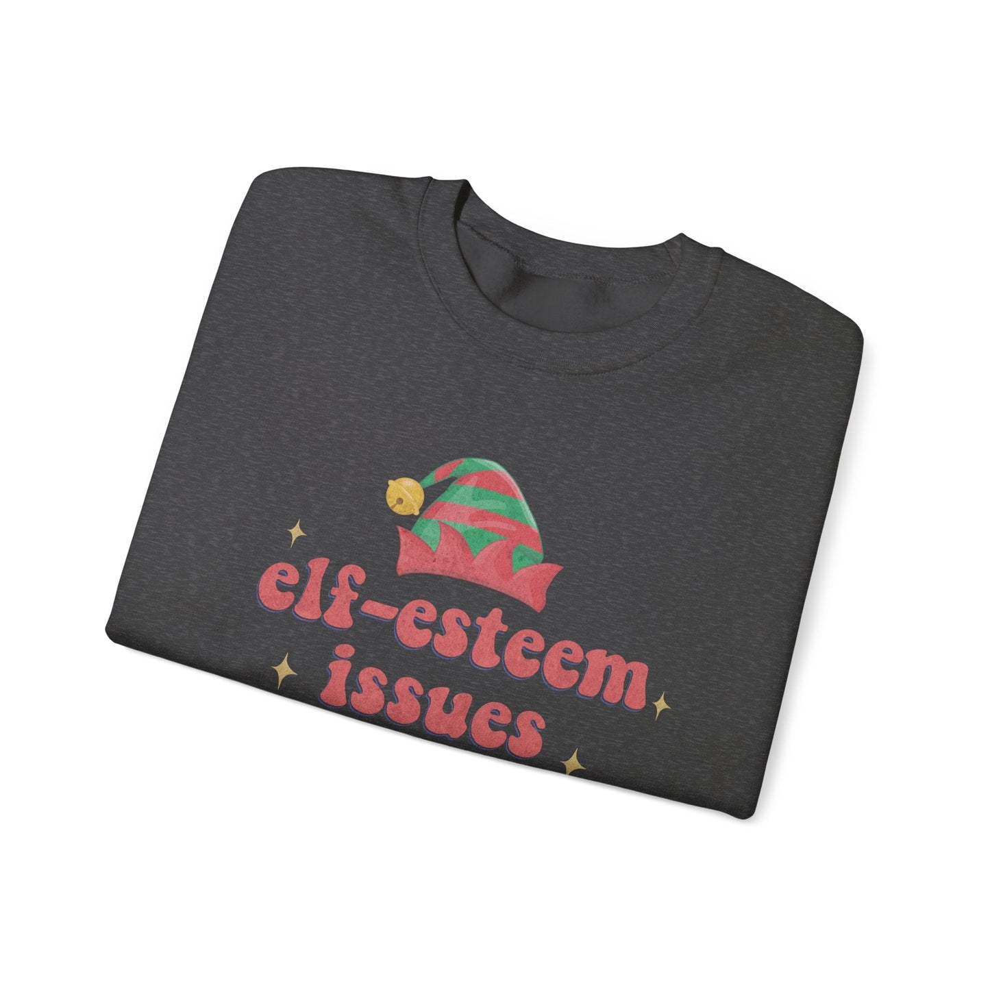 Elf-Esteem Issues Crewneck Printify
