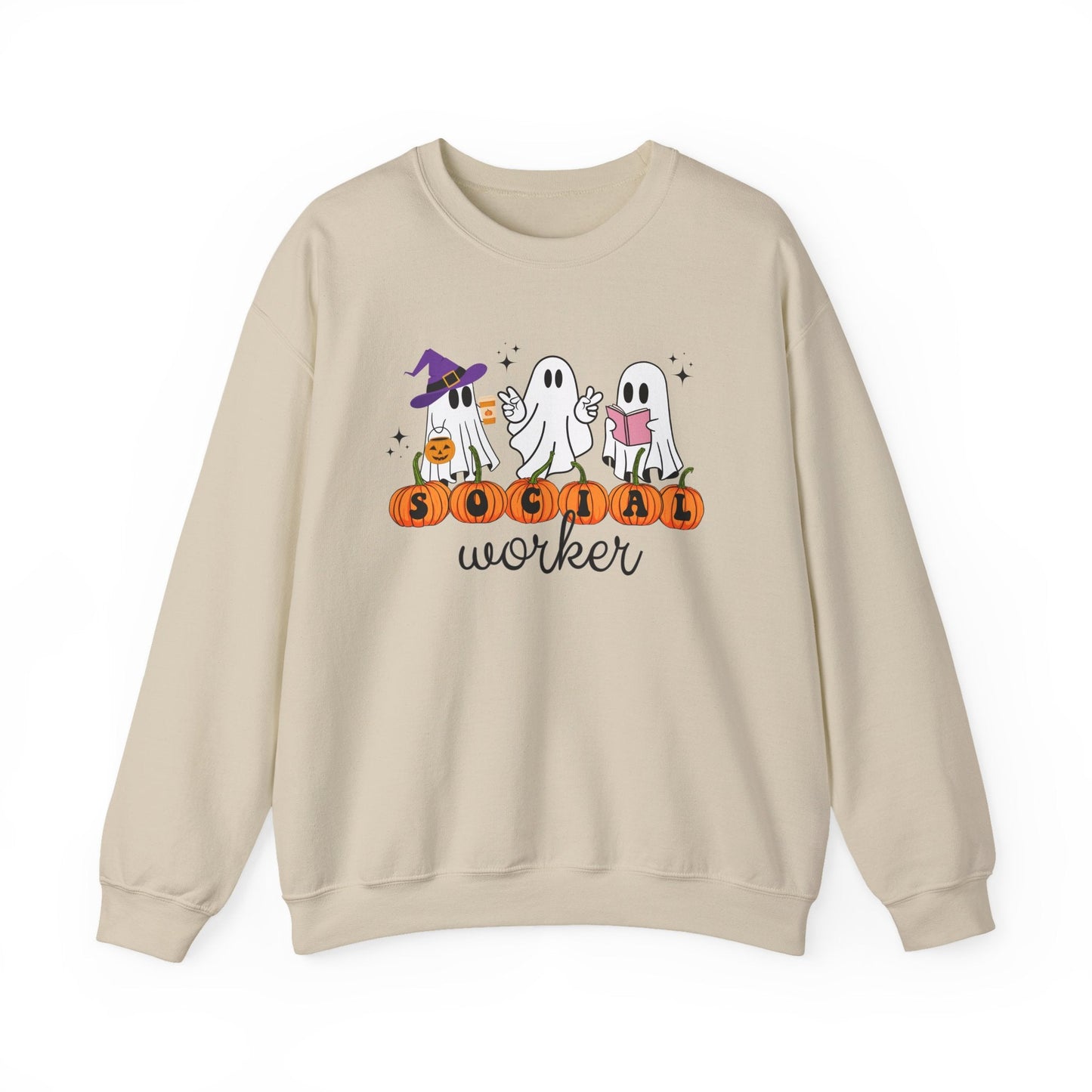 Social Worker Halloween Crewneck Printify