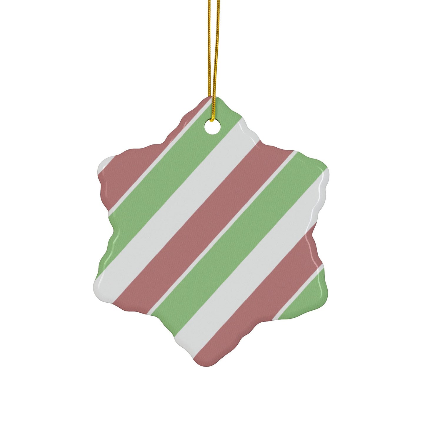 Santa's Favorite Overthinker Ceramic Ornament (1pc, 5pcs) Printify