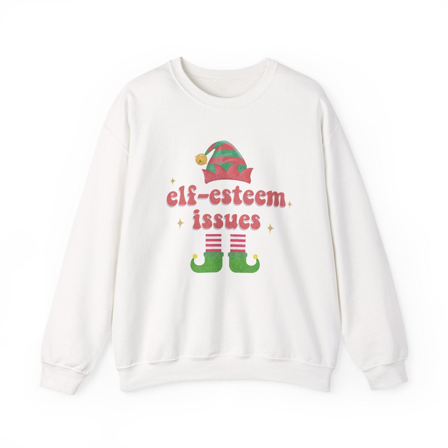 Elf-Esteem Issues Crewneck Printify