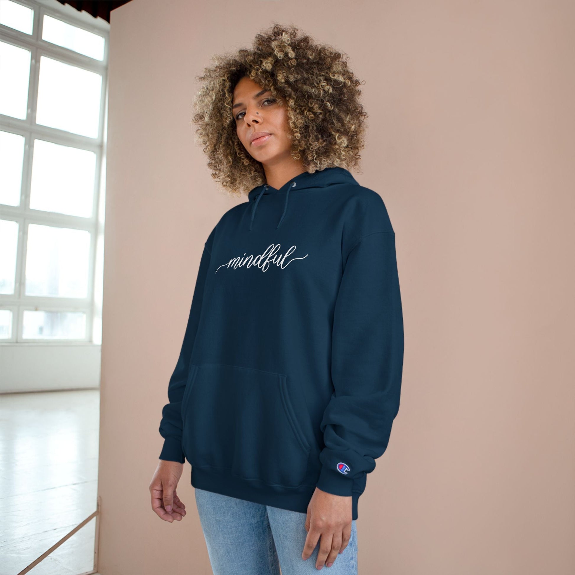 Mindful Champion Hoodie Printify