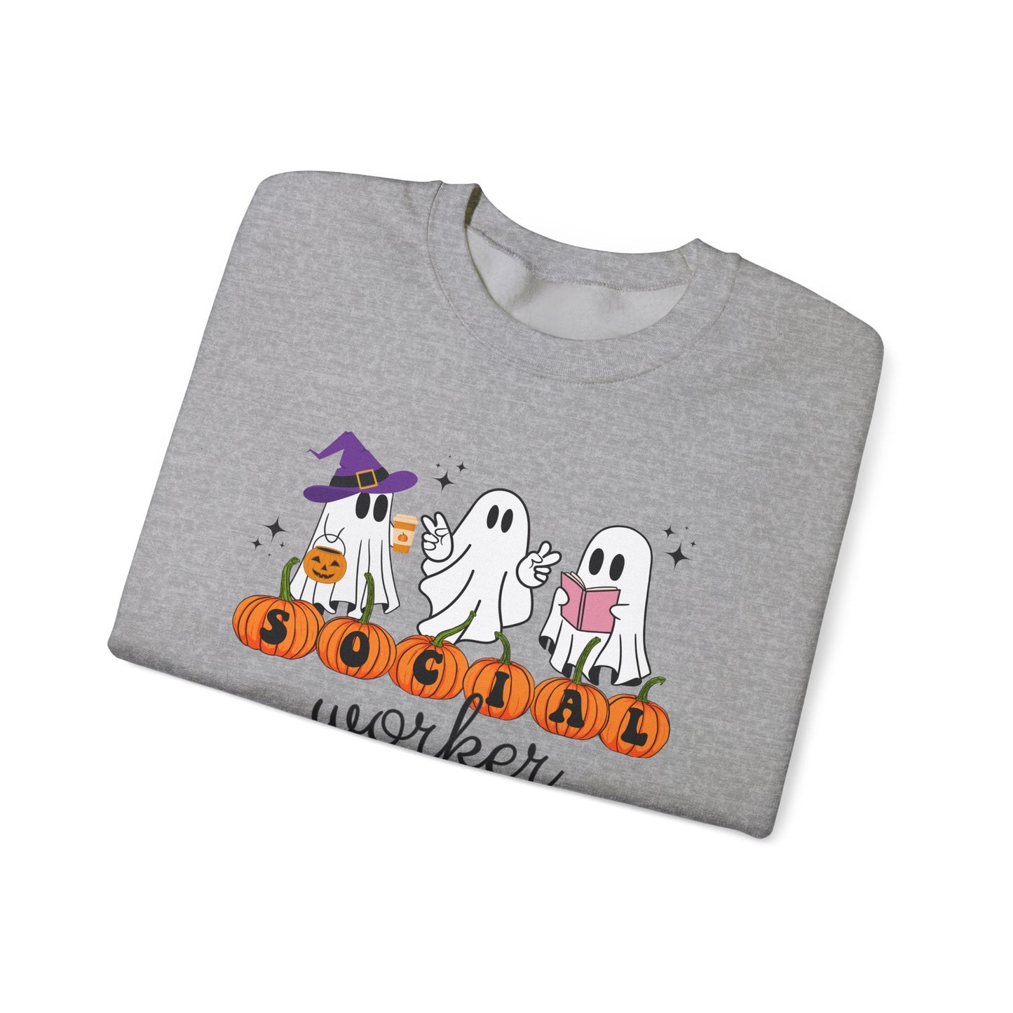 Social Worker Halloween Crewneck Printify