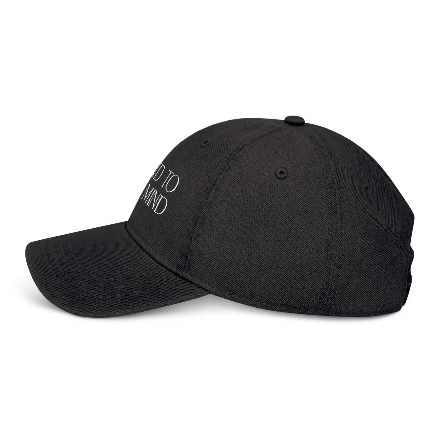 Be Kind to Your Mind Denim Embroidered Hat Printify