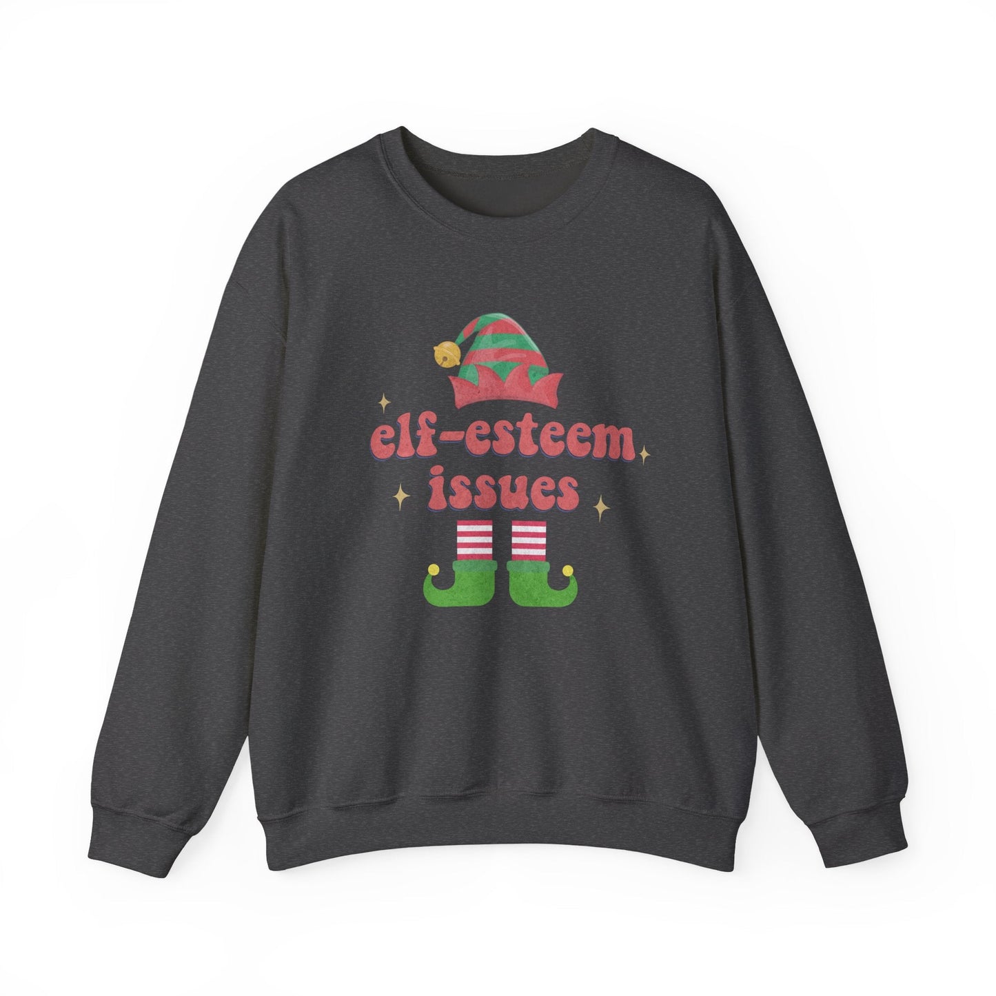 Elf-Esteem Issues Crewneck Printify