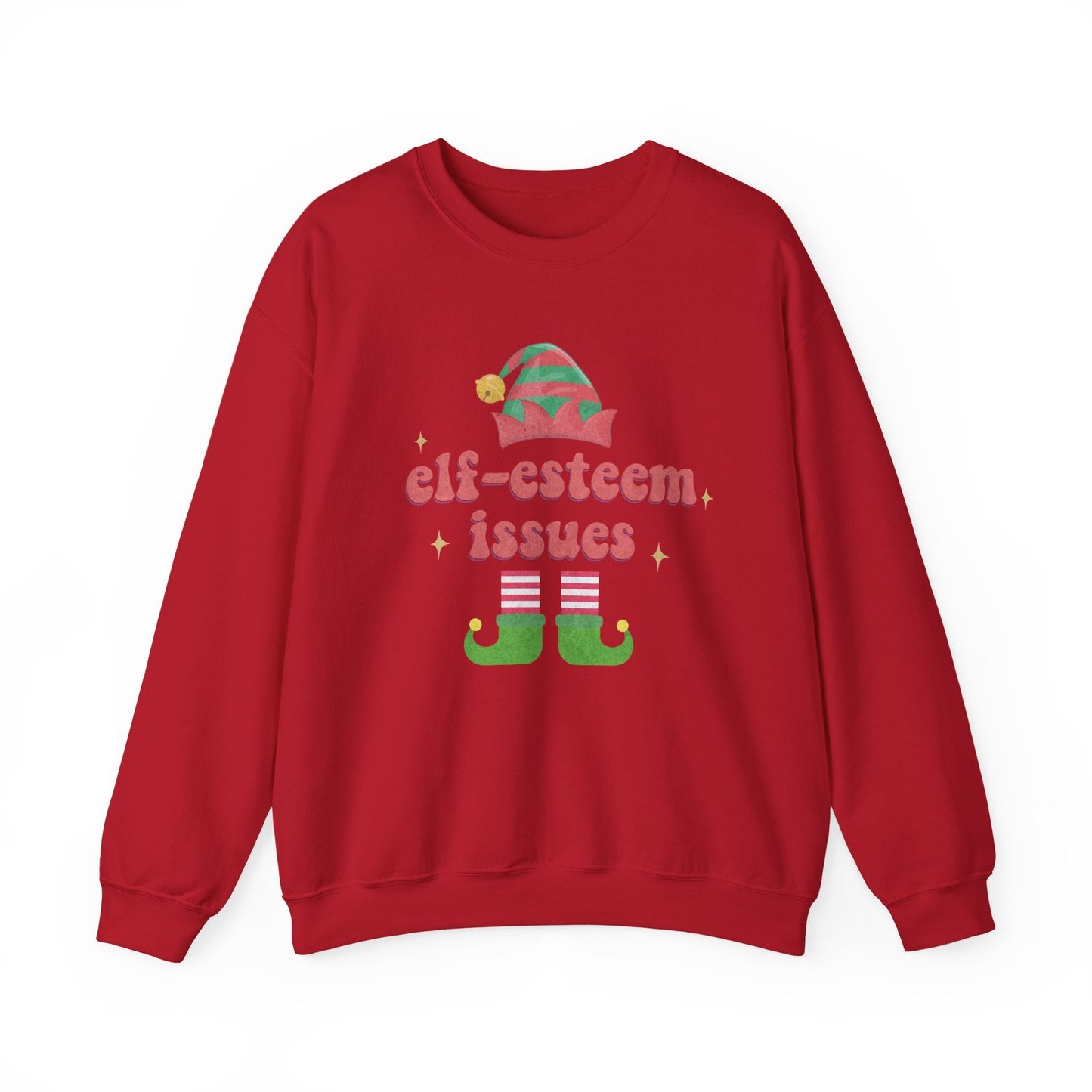 Elf-Esteem Issues Crewneck Printify