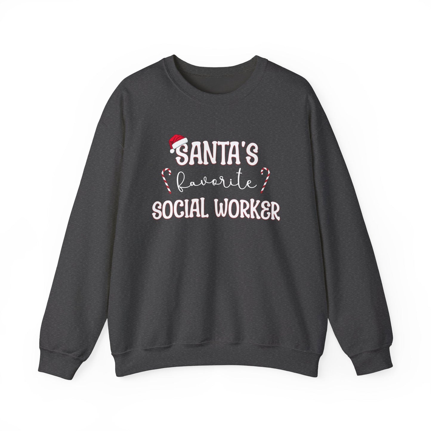 Santa's Favorite Social Worker Crewneck Printify
