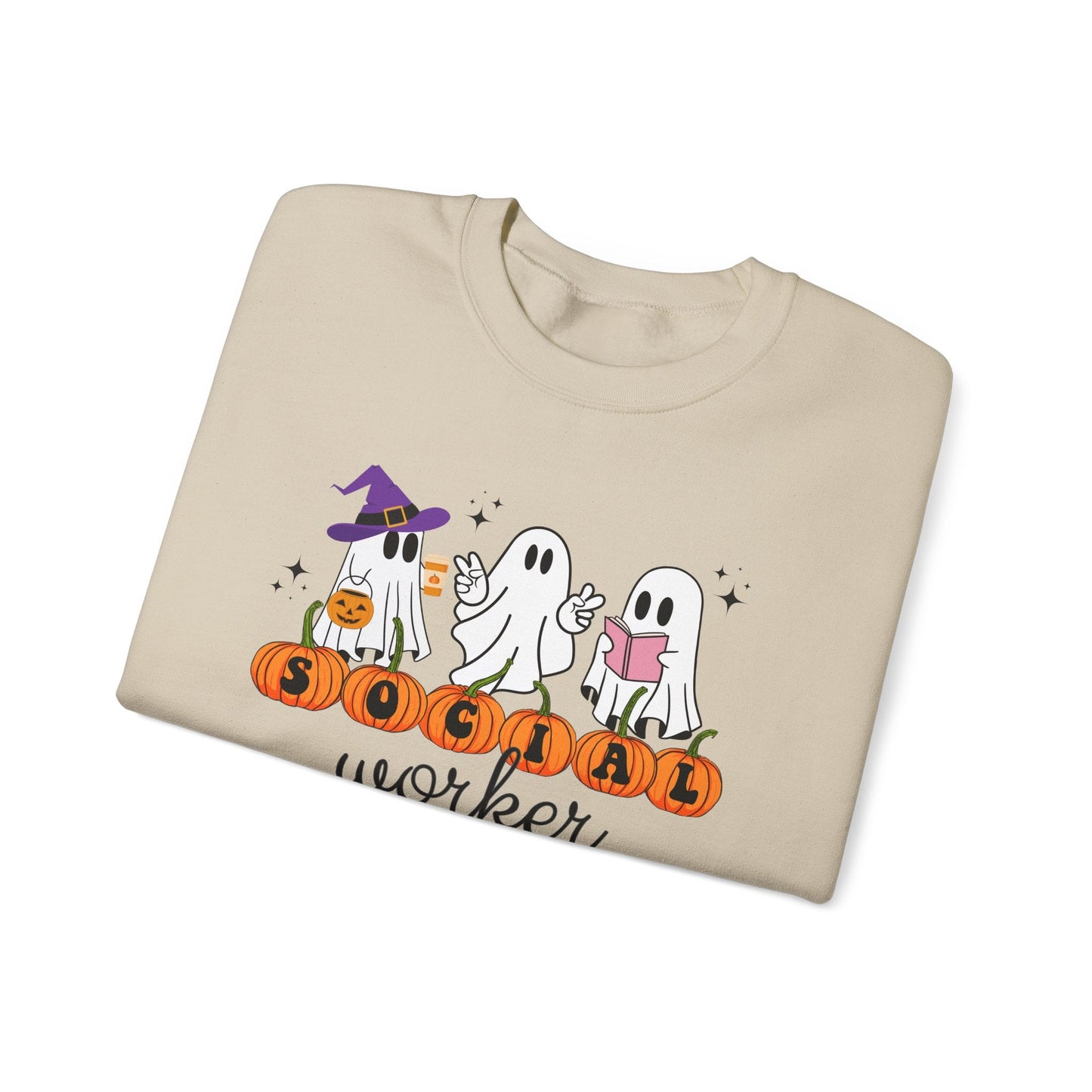 Social Worker Halloween Crewneck Printify