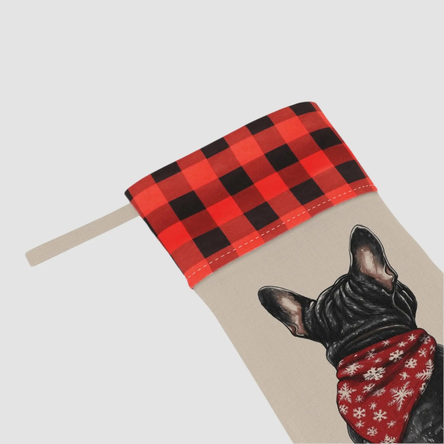 French Bulldog Christmas Stocking - Personalization Available! - MindLyssMoments LLC
