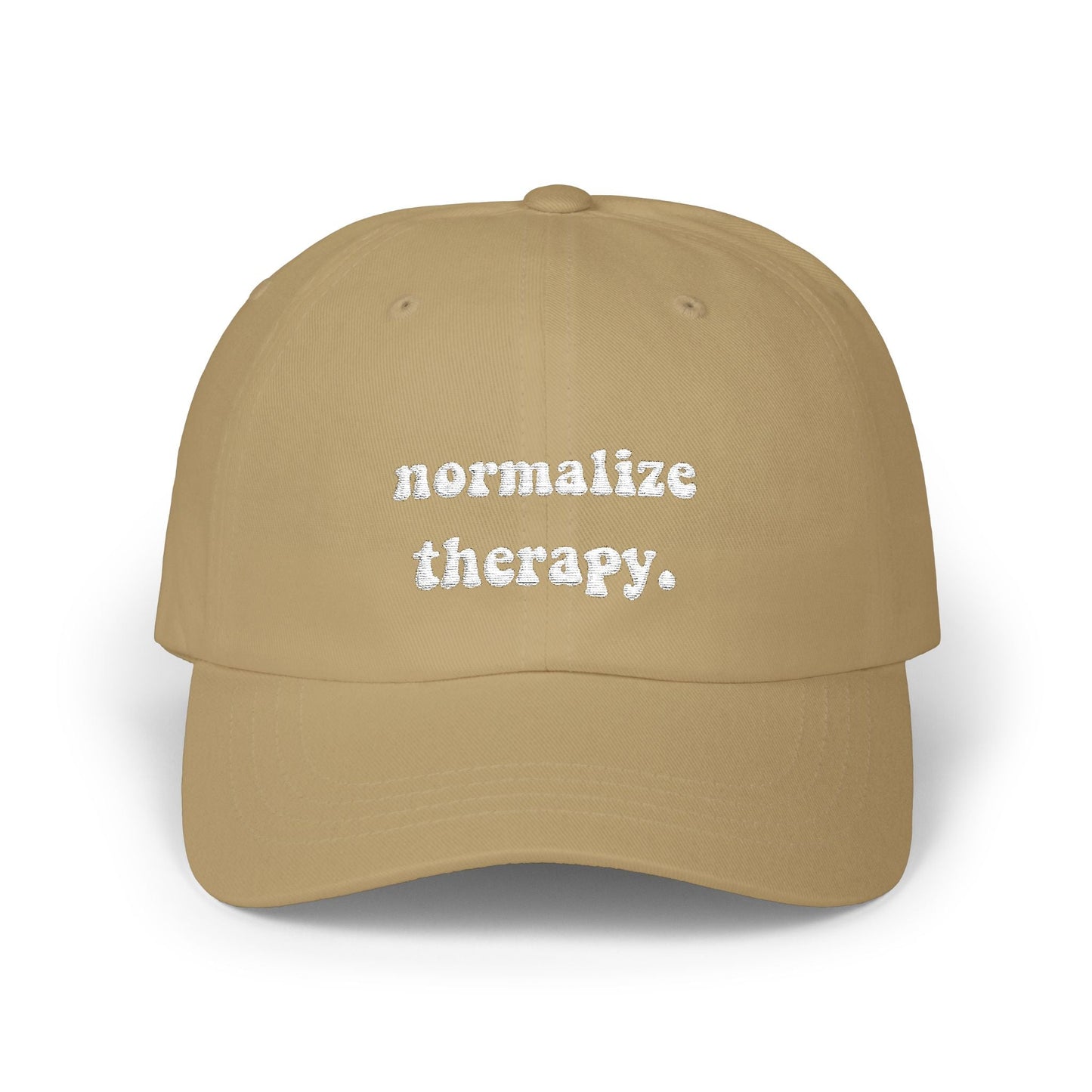Normalize Therapy Embroidered Hat Printify