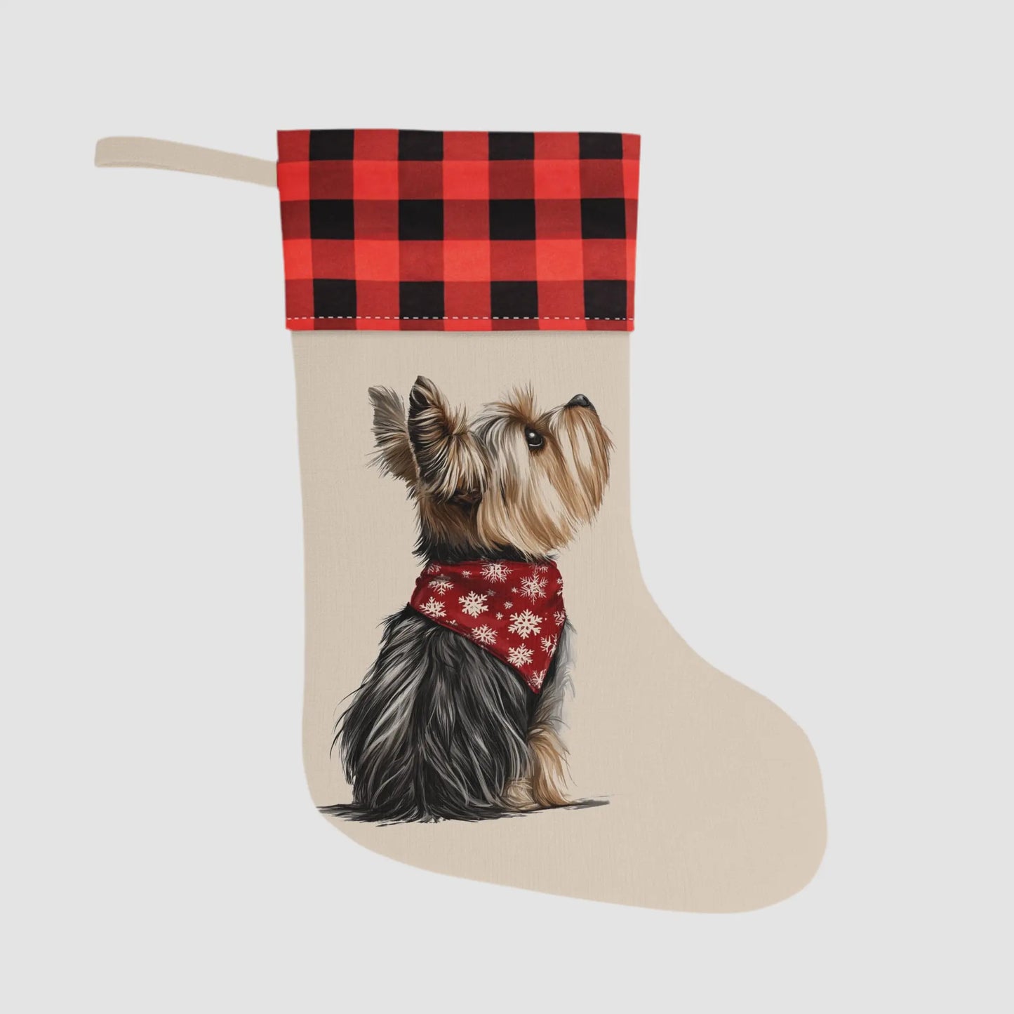 Yorkie Christmas Stocking - Personalization Available! - MindLyssMoments LLC