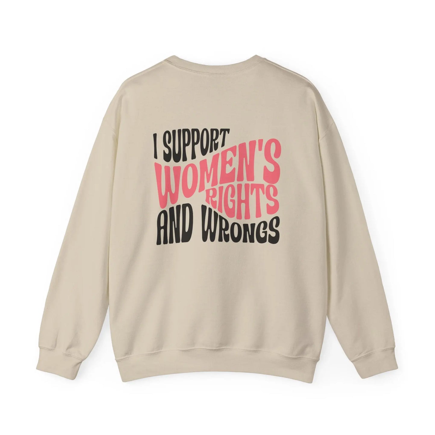I Support Women’s Rights and Wrongs Crewneck - MindLyssMoments LLC