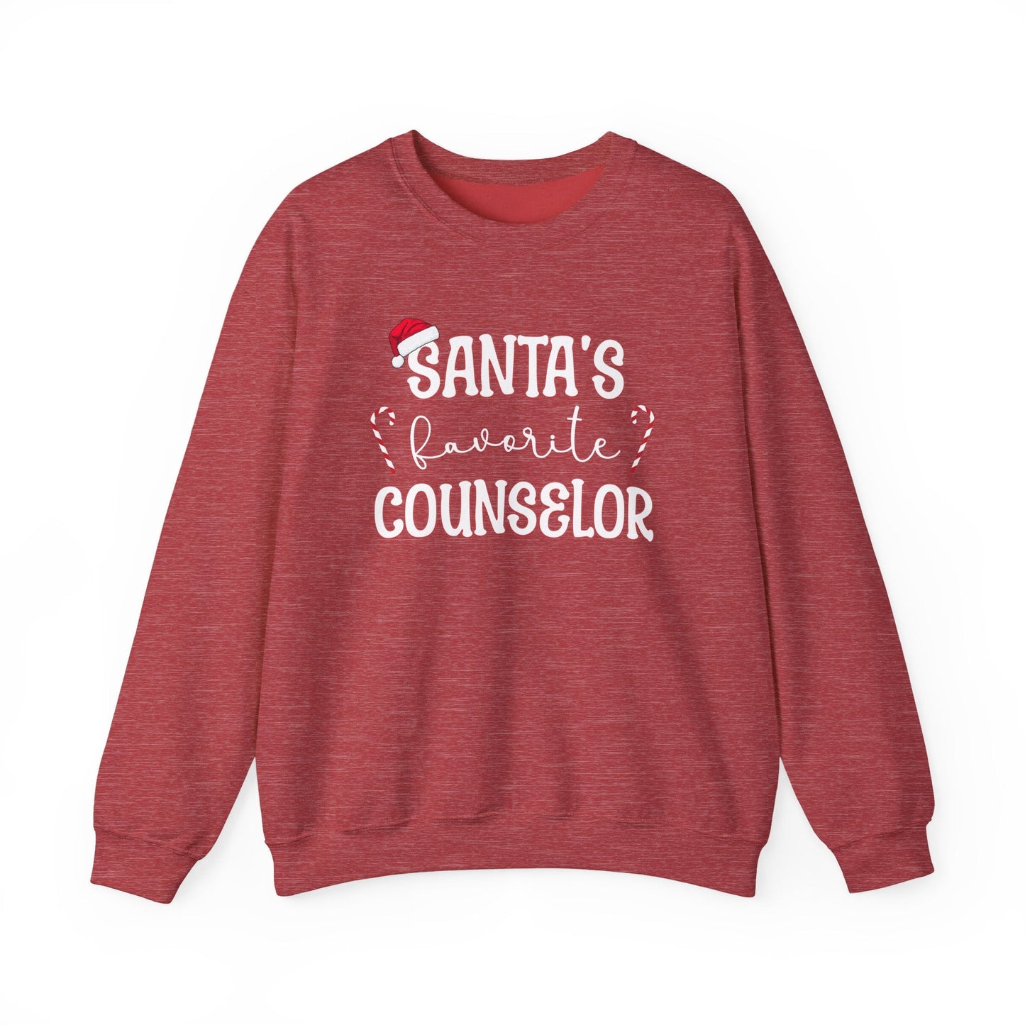 Santa's Favorite Counselor Crewneck Printify