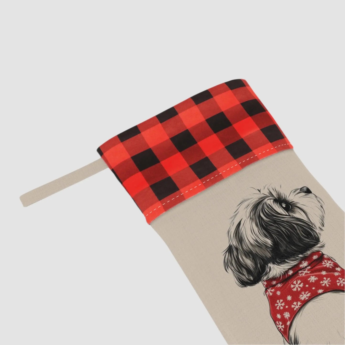 Shih Tzu Christmas Stocking - Personalization Available! - MindLyssMoments LLC