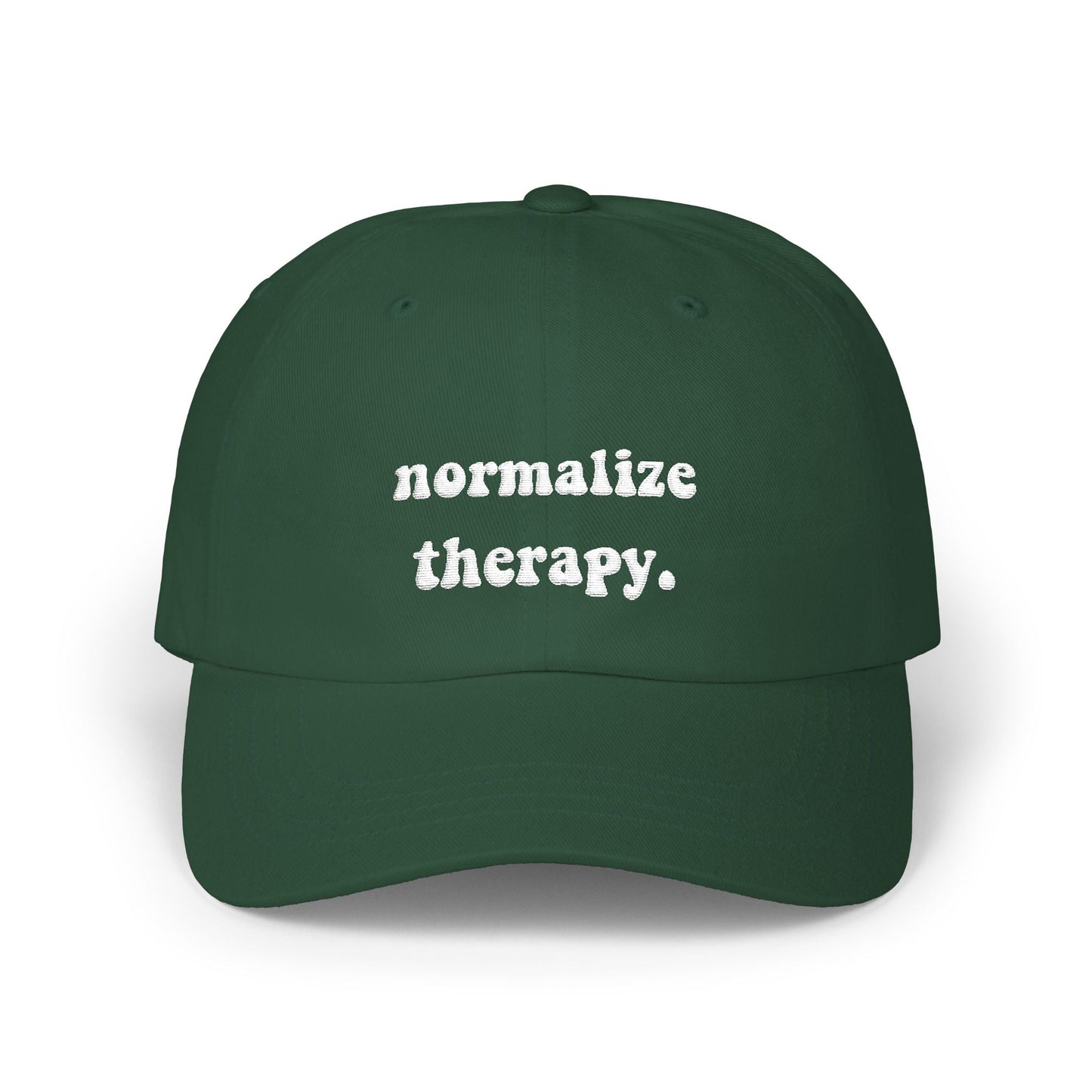 Normalize Therapy Embroidered Hat Printify