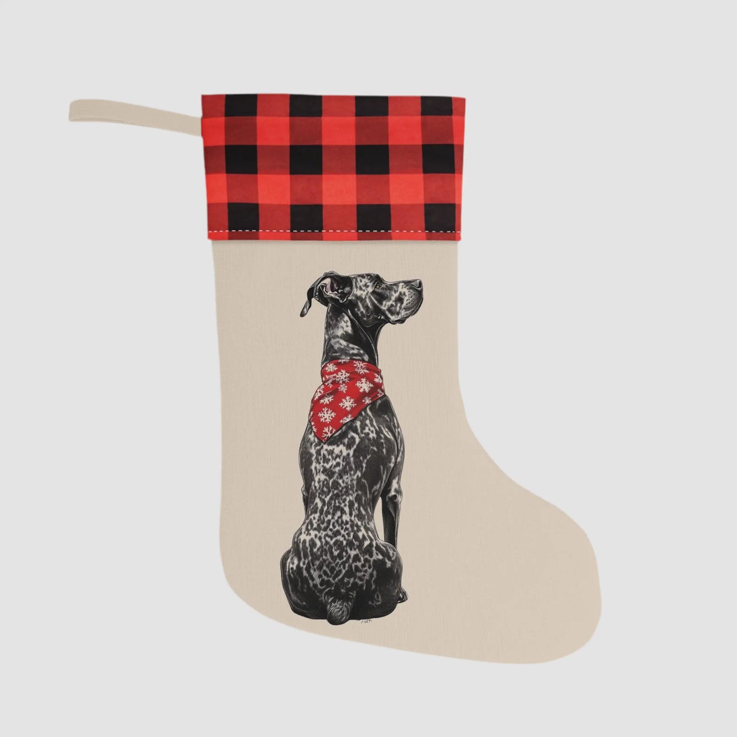 Great Dane Christmas Stocking - Personalization Available! - MindLyssMoments LLC
