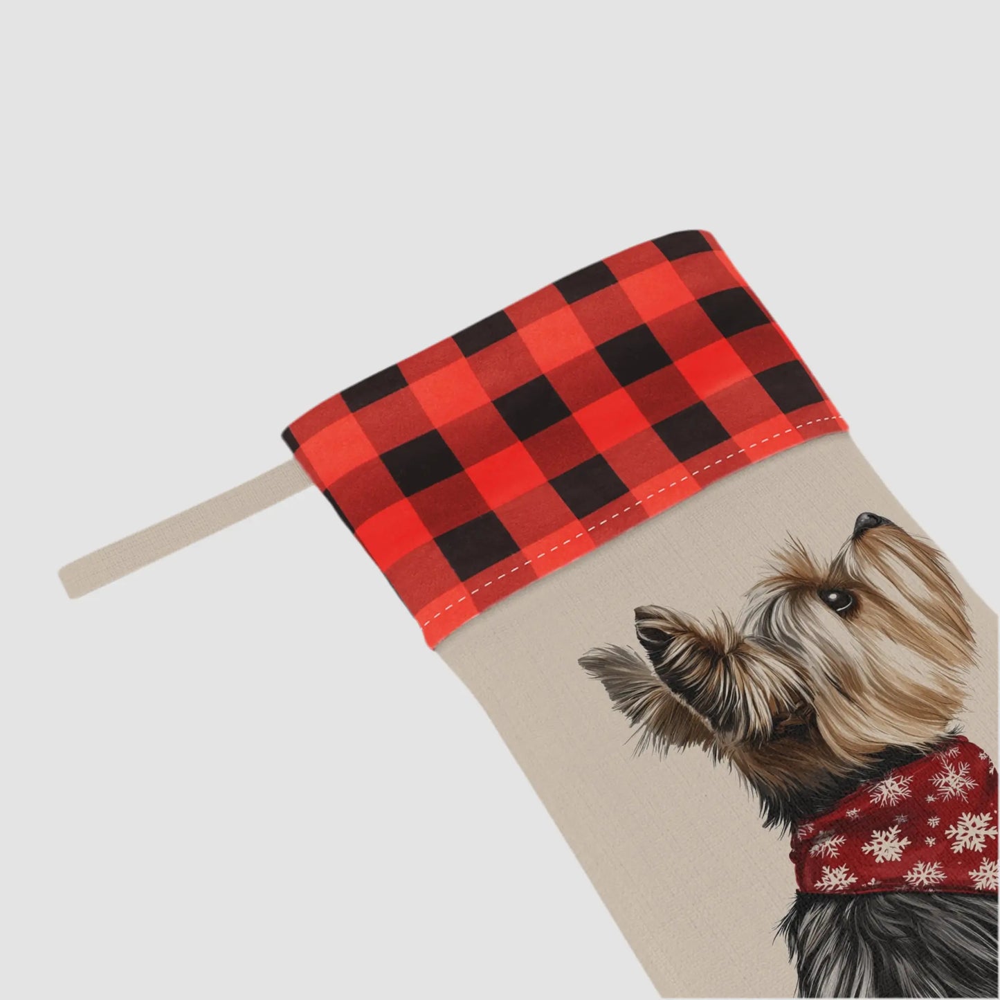 Yorkie Christmas Stocking - Personalization Available! - MindLyssMoments LLC