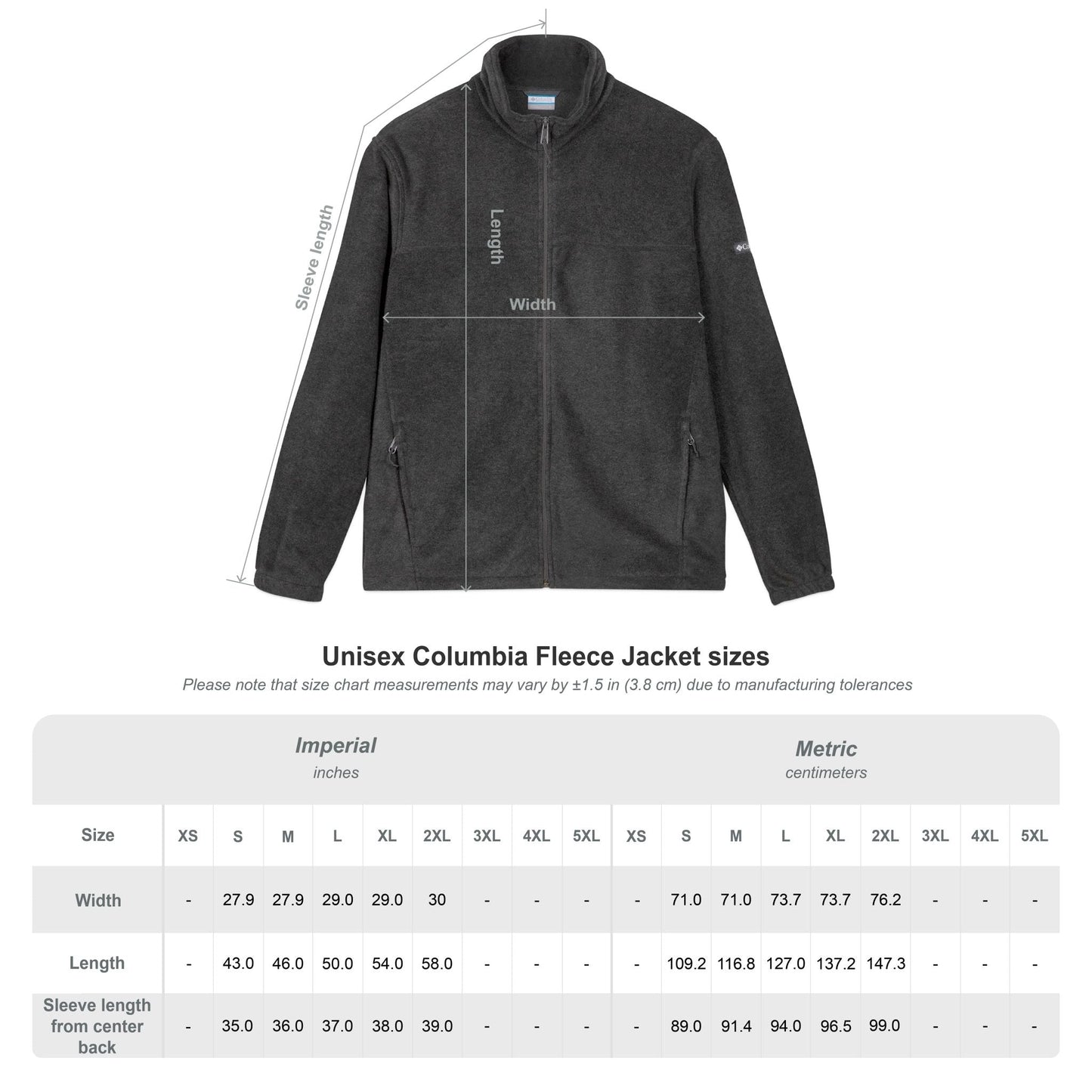 Teacher Unisex Columbia Fleece Jacket (Embroidered) Printify