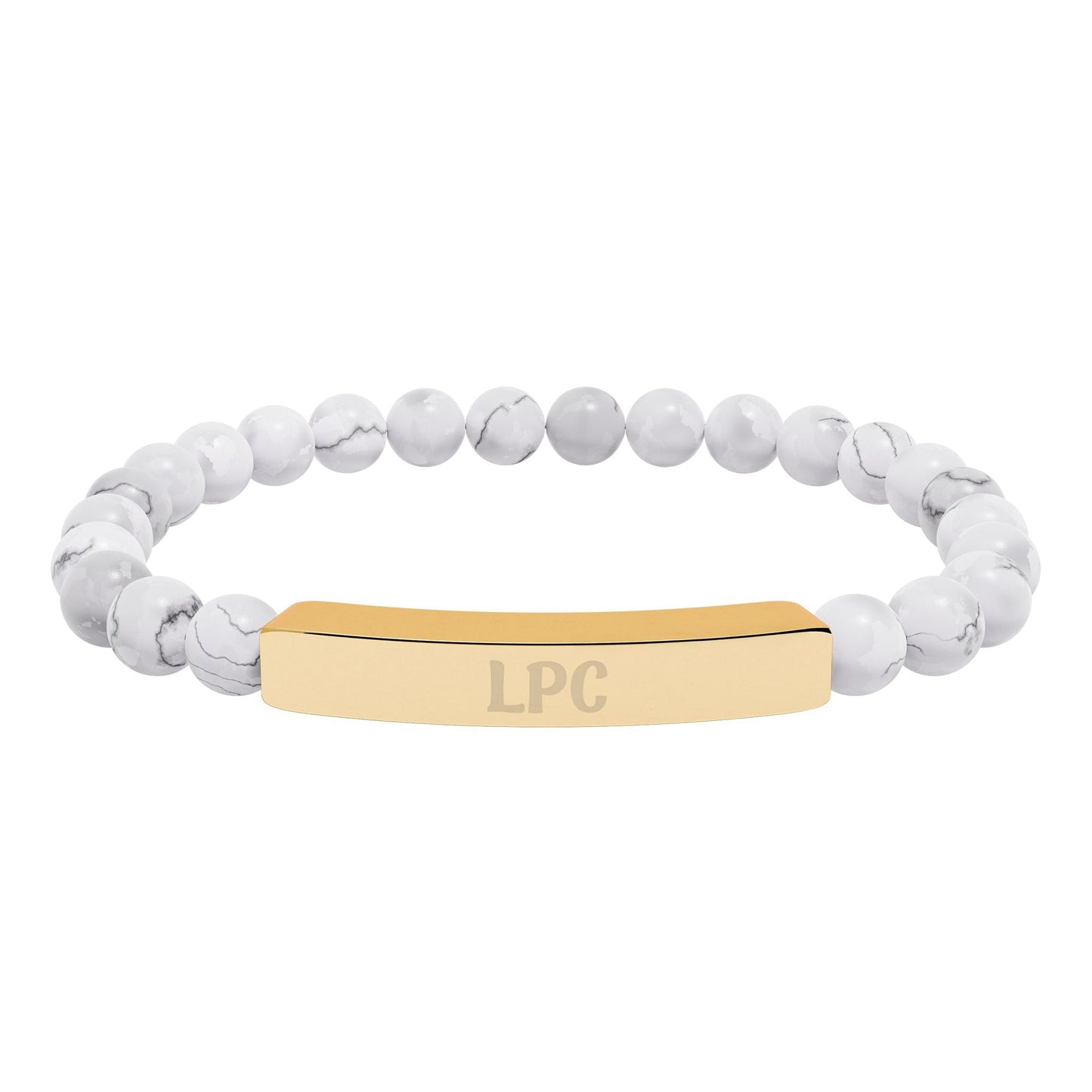 LPC Natural Stone Engraved Bracelet Printify