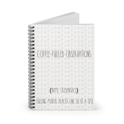 Coffee-Fueled Observations Notebook - Customizable!