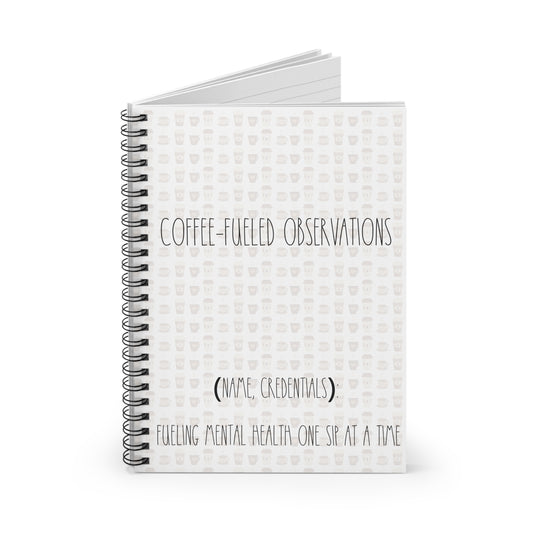 Coffee-Fueled Observations Notebook - Customizable!
