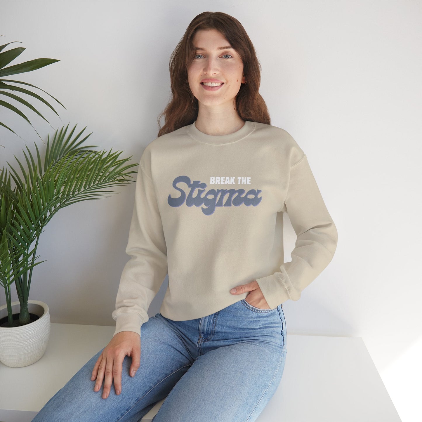 Break the Stigma Crewneck Printify