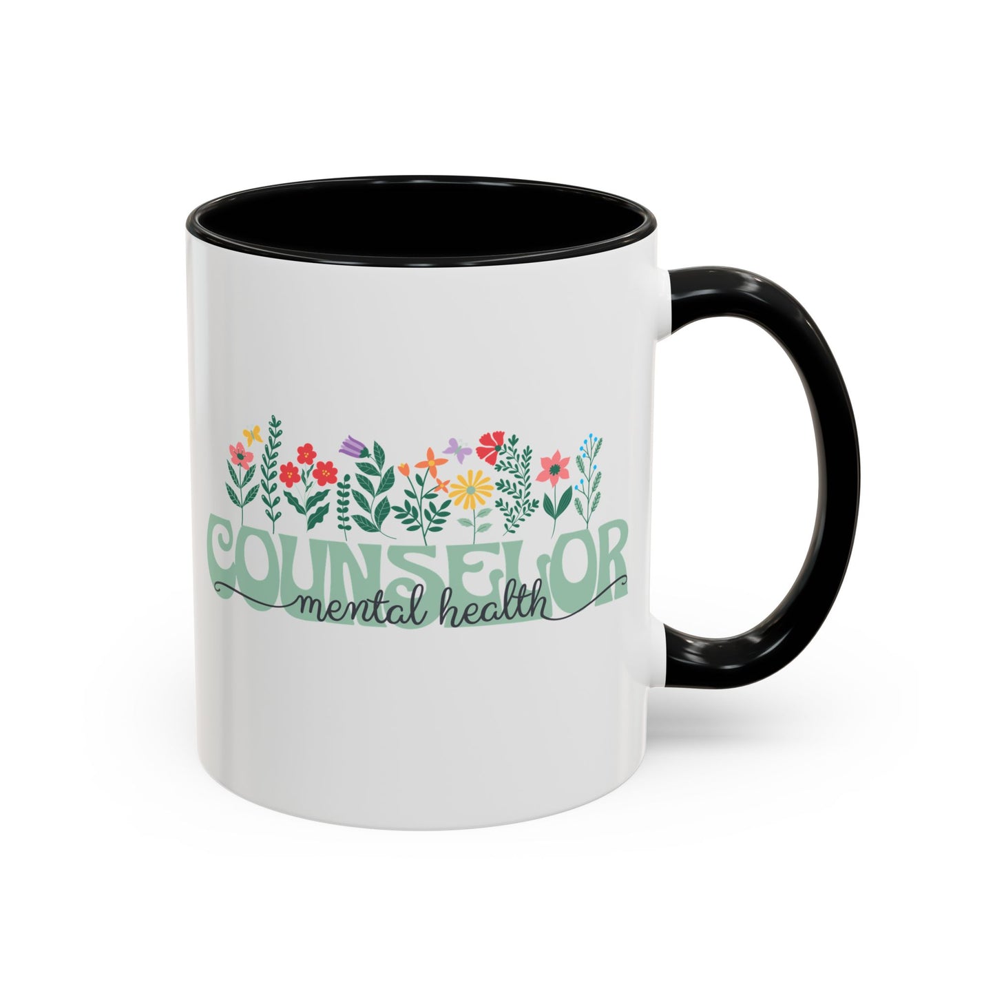 Floral Mental Health Counselor Mug (11oz)