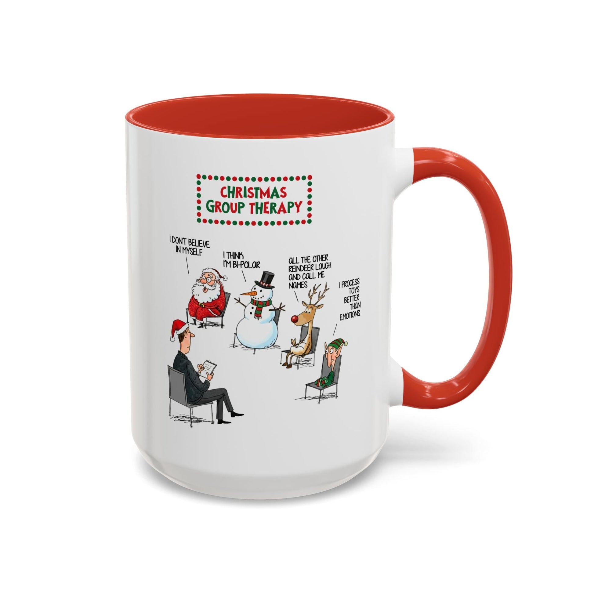 Christmas Group Therapy Mug (11oz, 15oz) Printify