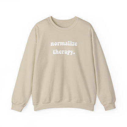 Normalize Therapy Crewneck Printify