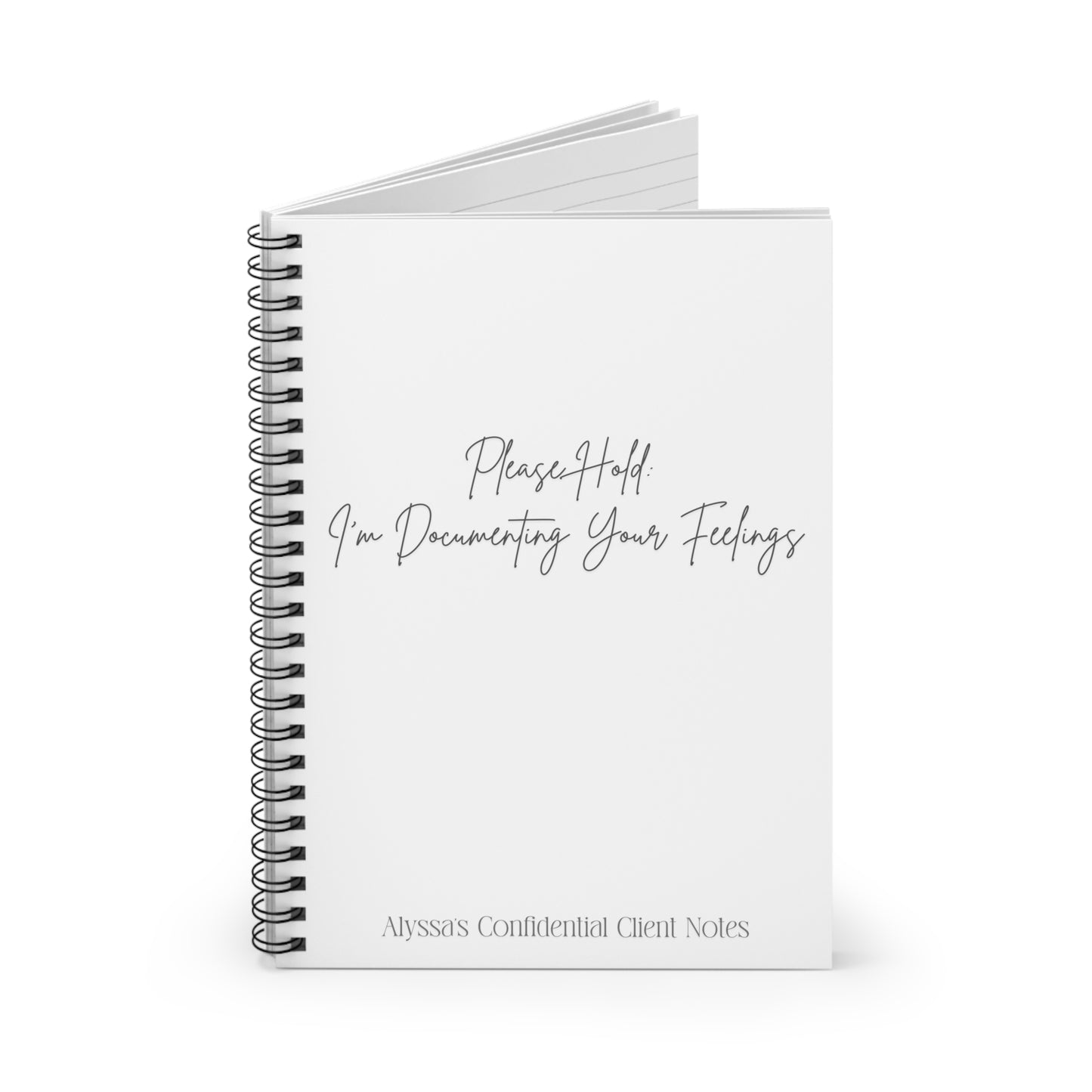 Please Hold Notebook - Customizable!