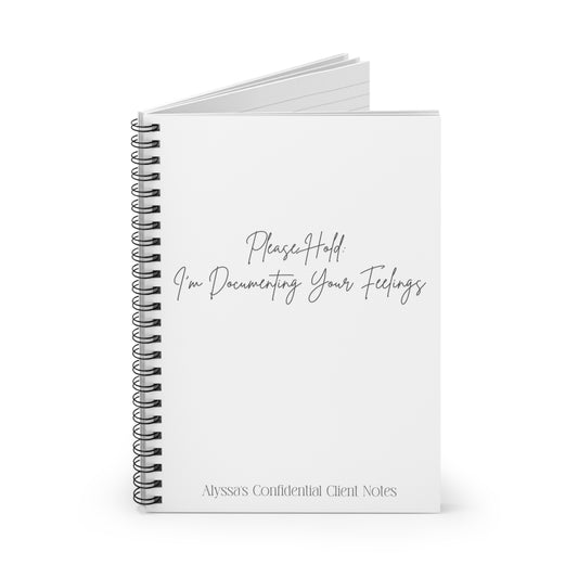 Please Hold Notebook - Customizable!
