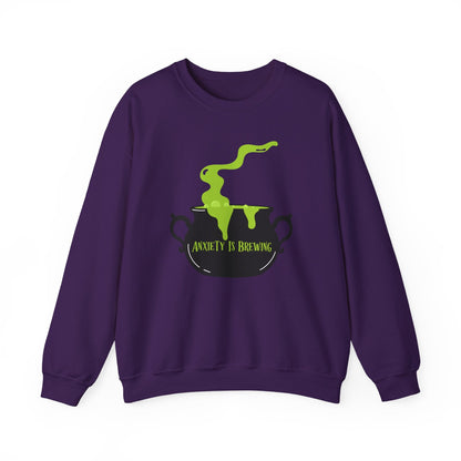 Anxiety is Brewing Crewneck Printify