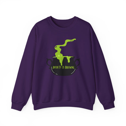 Anxiety is Brewing Crewneck Printify