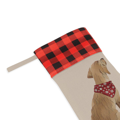 Yellow Lab Christmas Stocking - Personalization Available! Printify