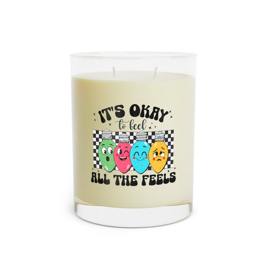 It’s Okay to Feel All the Feels Candle Printify