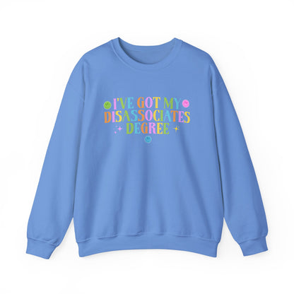 Disassociates Degree Crewneck Printify