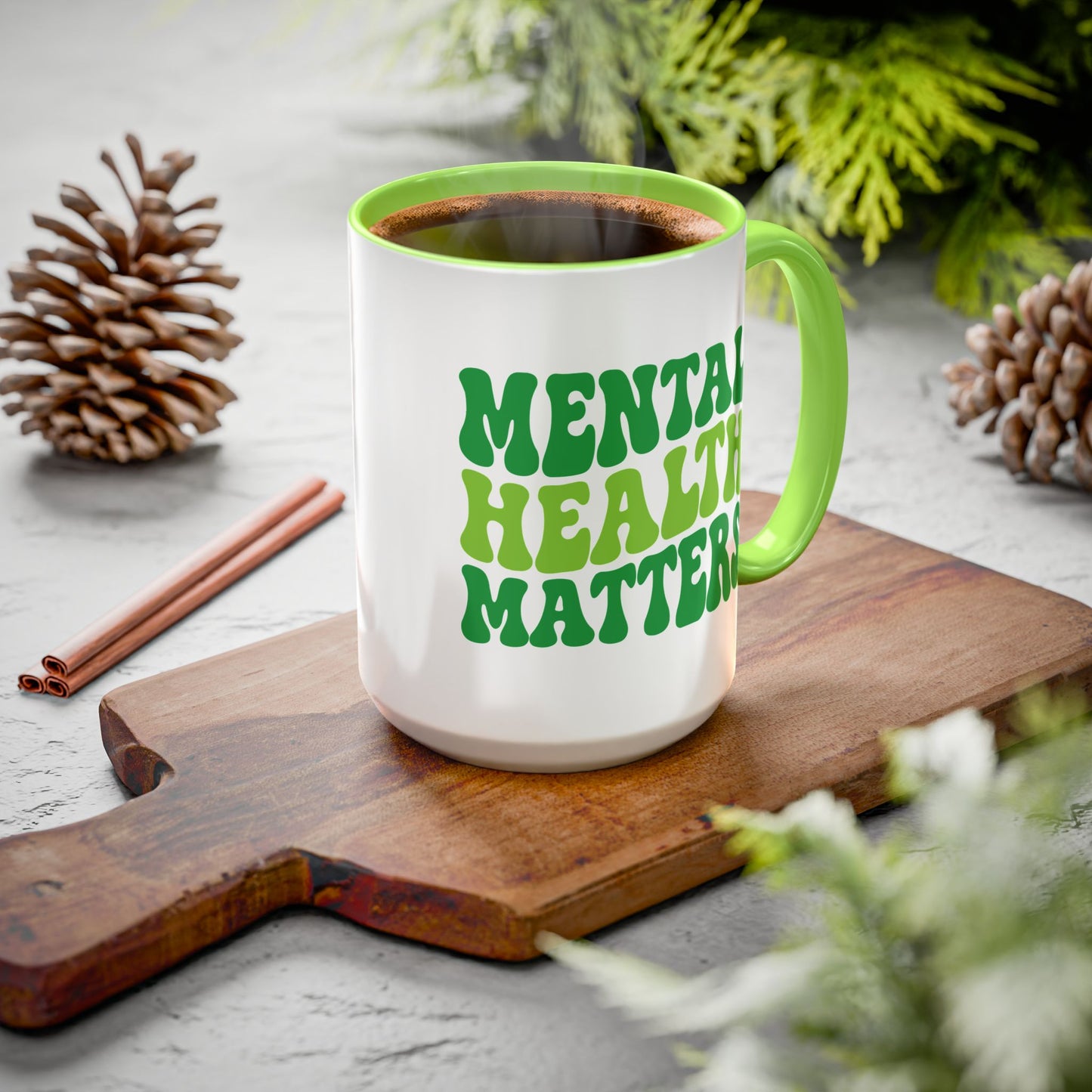 Mental Health Matters (Green) Mug (11oz & 15oz)