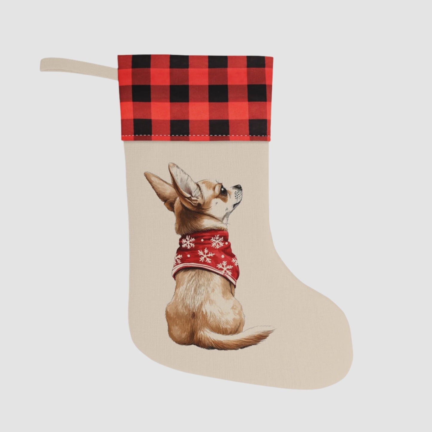 Chihuahua Christmas Stocking - Personalization Available!