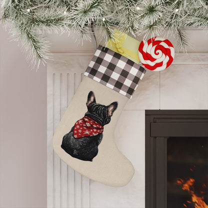 French Bulldog Christmas Stocking - Personalization Available! Printify