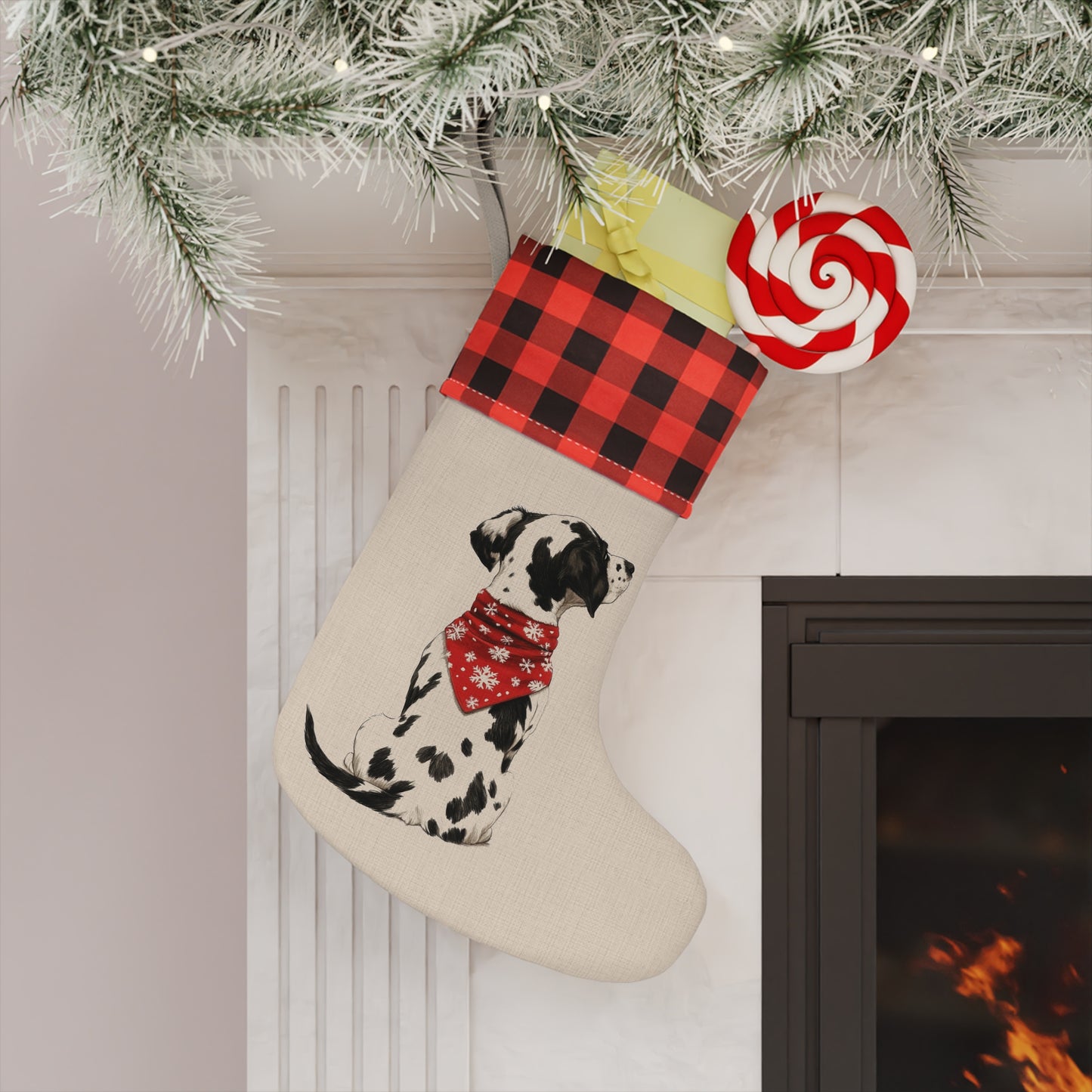 Dalmatian Christmas Stocking - Personalization Available!