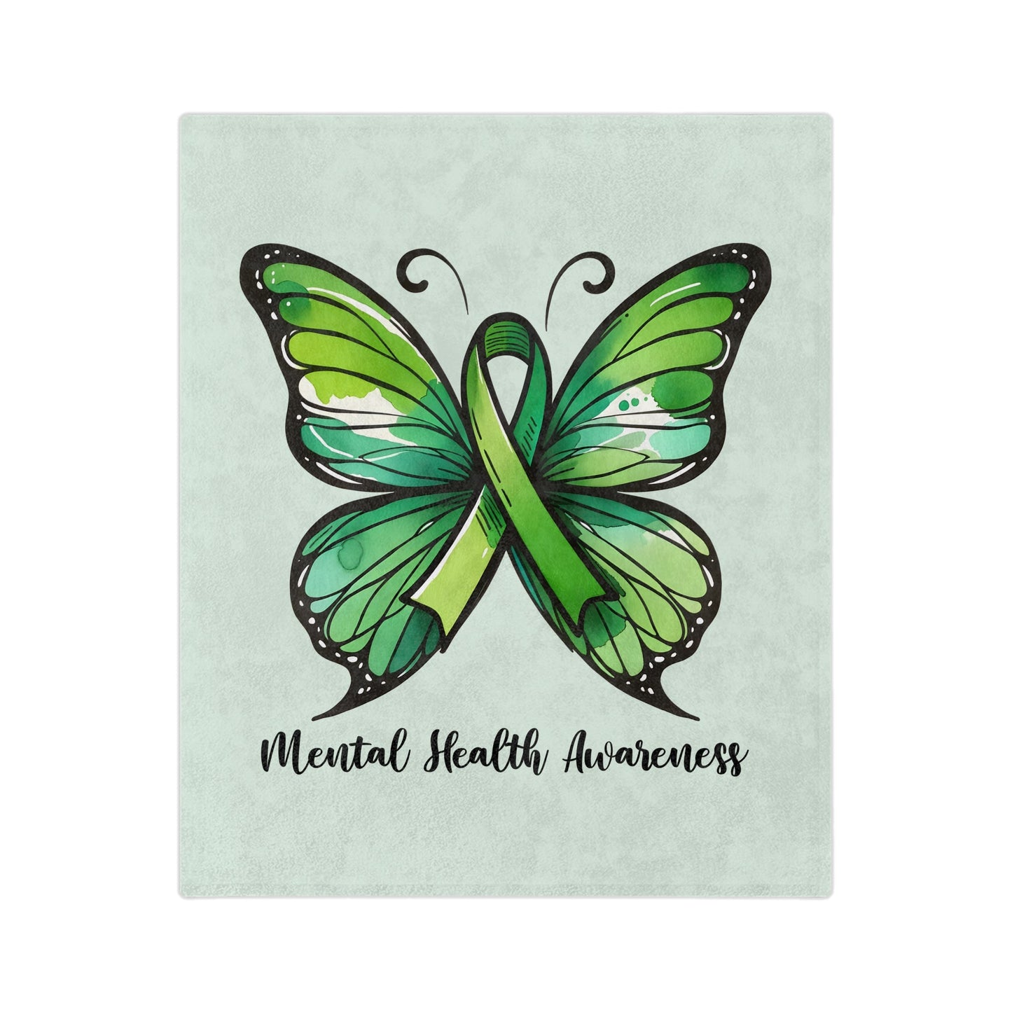 Mental Health Awareness Blanket Printify